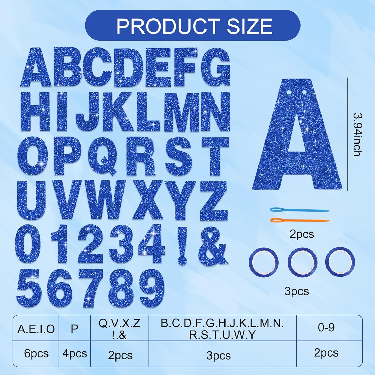 BEISHIDA 116 PCS A-Z DIY Letter Banner Kit Make Your Own Banner Including 111 Letters and Numbers 3 Rope and 2 Threading Device,Customized for Birthday Graduation Wedding Decor Black