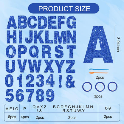 BEISHIDA 116 PCS A-Z DIY Letter Banner Kit Make Your Own Banner Including 111 Letters and Numbers 3 Rope and 2 Threading Device,Customized for Birthday Graduation Wedding Decor Black