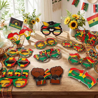 32 Pcs Spa Party Favors Paper Glasses Makeup Paper Eyeglasses Frames Spa Photo Booth Props Selfie Props for Makeup Birthday Party Decorations