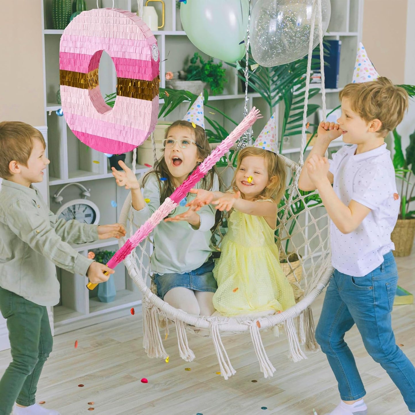 PCFING 30 Inch Piñata Stick Kit Blue Very Sturdy Will Not Break, Suitable for Boys Girls Adults Can Have Fun at Any Party