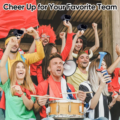 Cow Bells Noise Makers Red Cheering Bell for Sporting Events: 12 Pcs Metal Cowbells with Handle - Small Loud Bell Bulk Hand Percussion for Football Games Graduation Weddings-Red