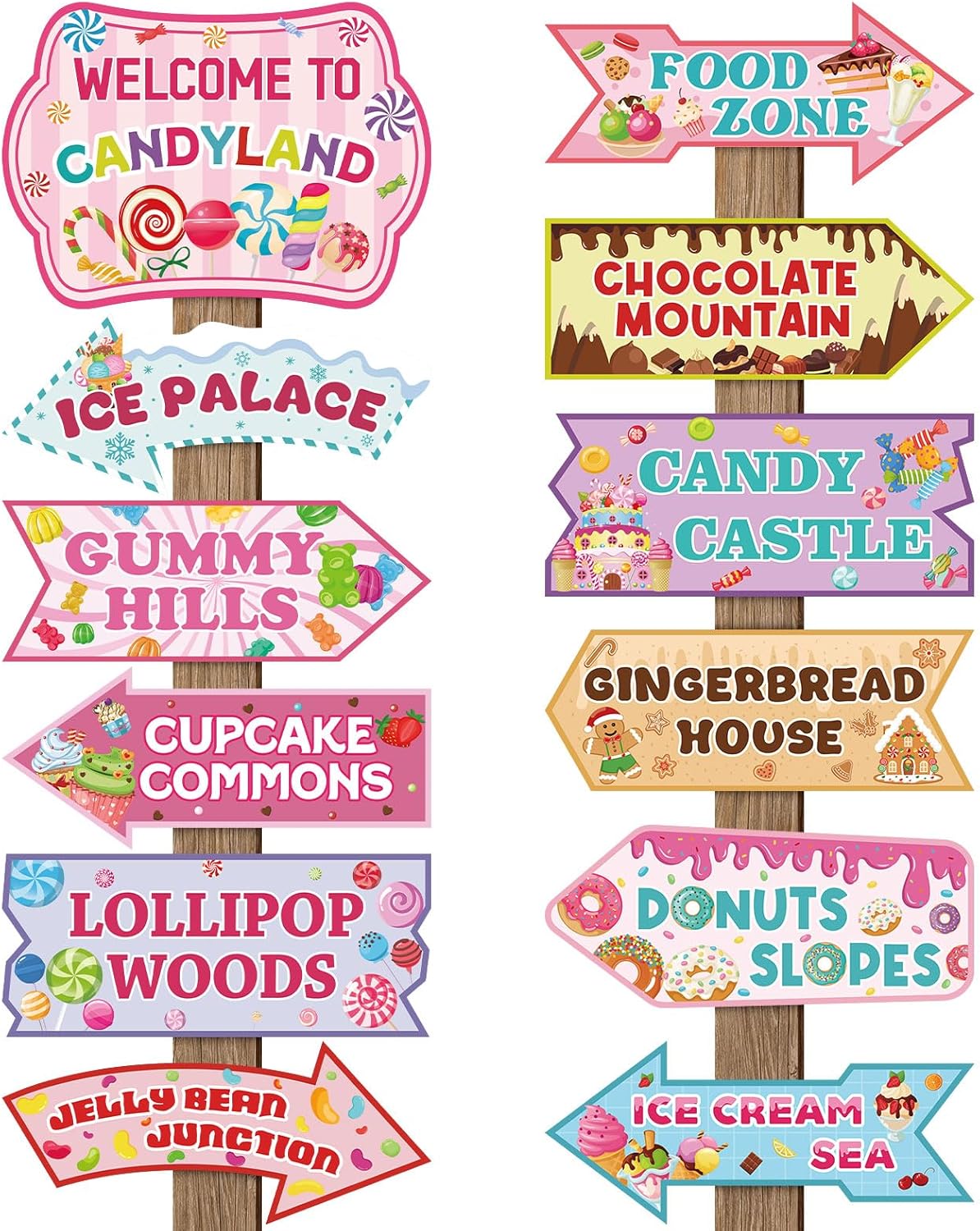 24 Pieces Retirement Decorations Retirement Party Directional Sign Retired Welcome Signs for Adults Retirement Themed Party Decorations Birthday Party Supplies