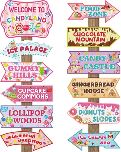 24 Pieces Retirement Decorations Retirement Party Directional Sign Retired Welcome Signs for Adults Retirement Themed Party Decorations Birthday Party Supplies