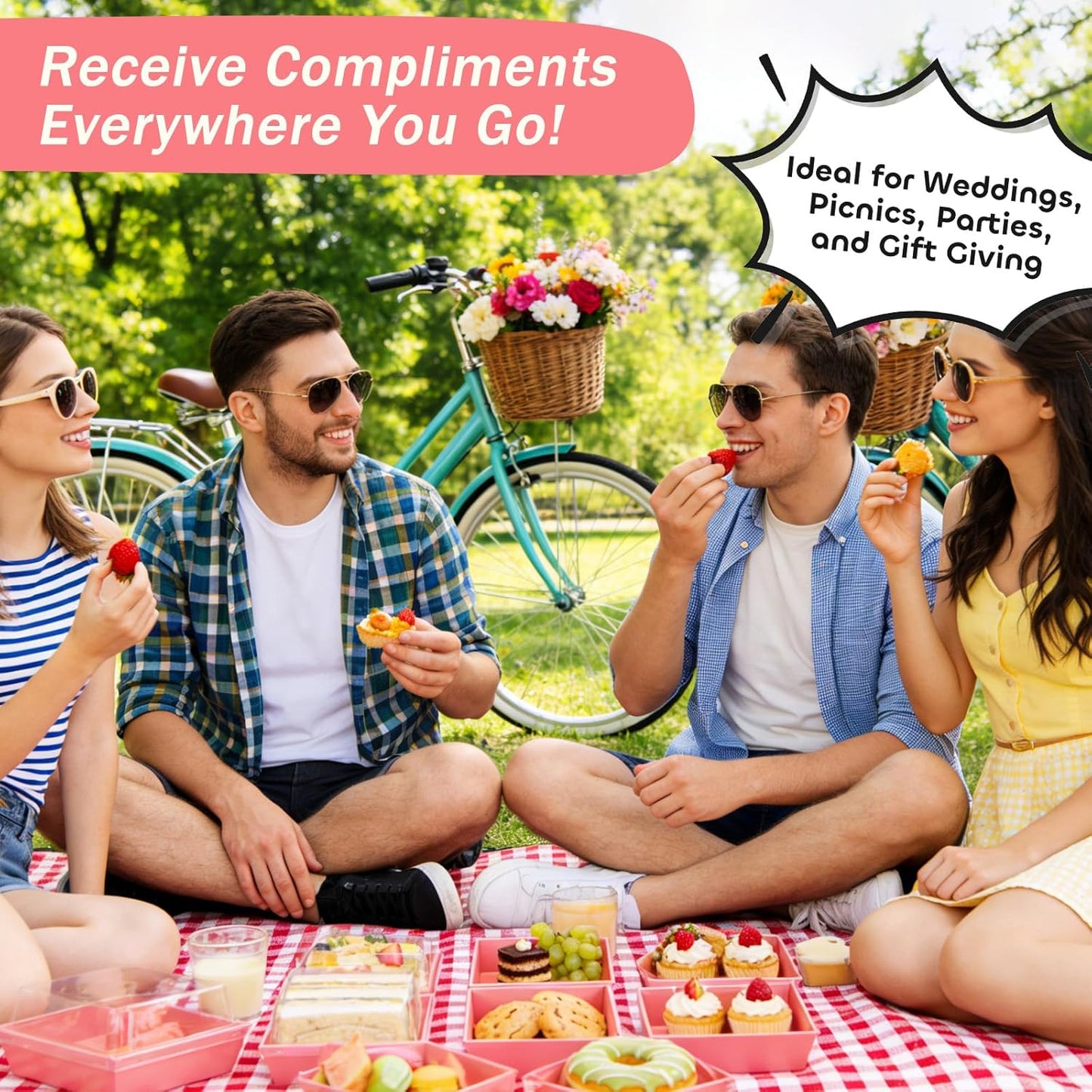 20Pcs Small Charcuterie Boxes with Clear Lids - Paper Mini Charcuterie Boxes To Go, Disposable Food Container with Lid, Dessert Boxes for Sandwich, Cookie, Sushi, Cake Slice, and Strawberries