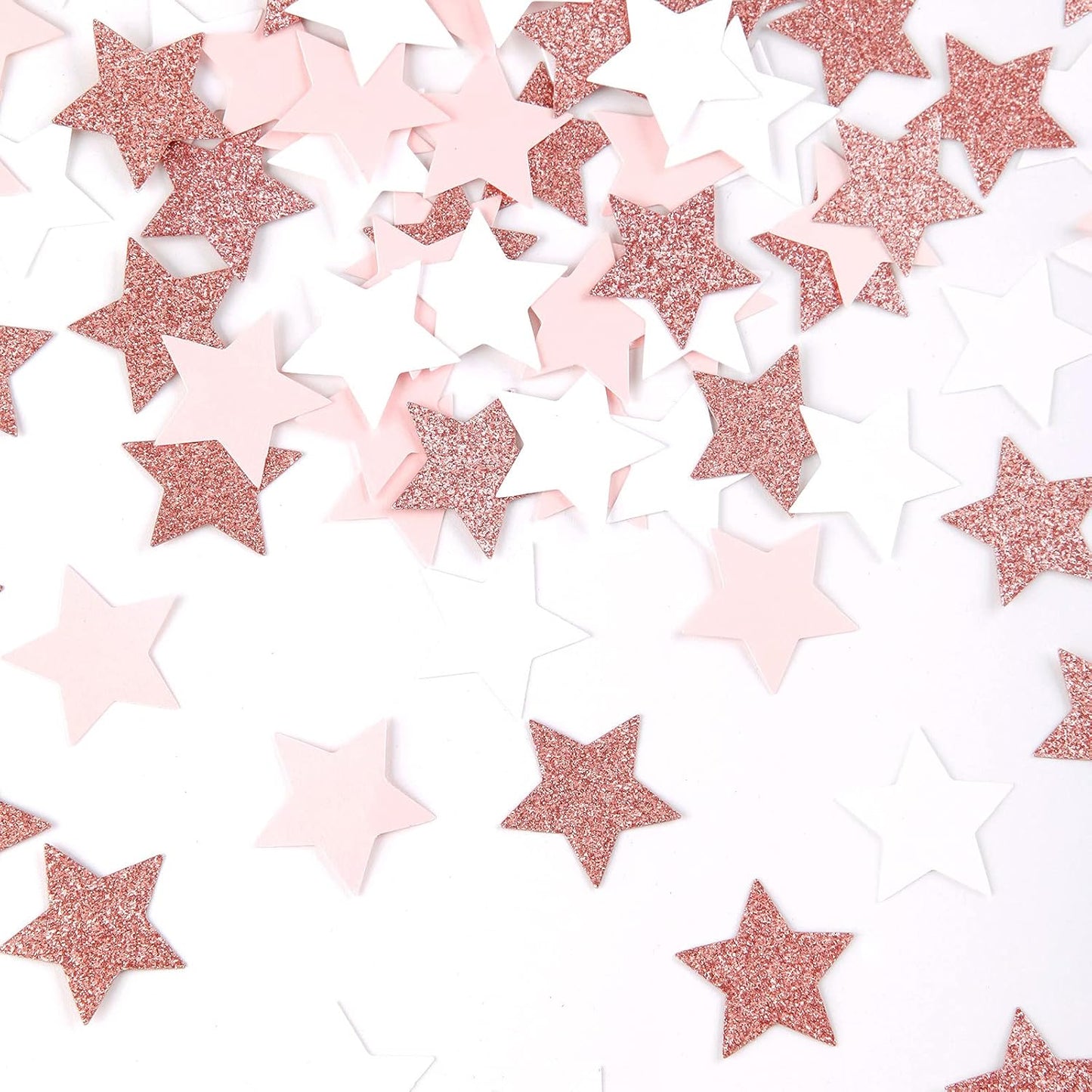 300pcs Navy Blue White Silver Confetti,Glitter Paper decor Twinkle Little Star Table Confetti,Birthday Graduation 2024 Fathers Day Wedding Baby Shower Party Decorations Circle Dots Lasting Surprise
