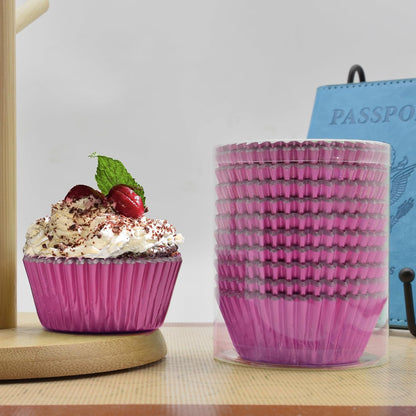 200 Pcs Gold Foil Cupcake Liners Standard Baking Cups Muffin Paper Cases