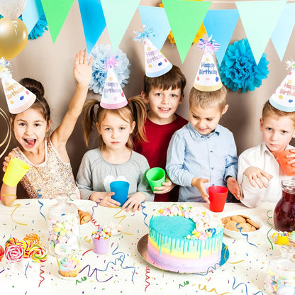 CANREVEL 12 PCS Party Hats for Adults, Party Headwear, Happy Birthday Hats, Birthday Party Decorations for Women Men