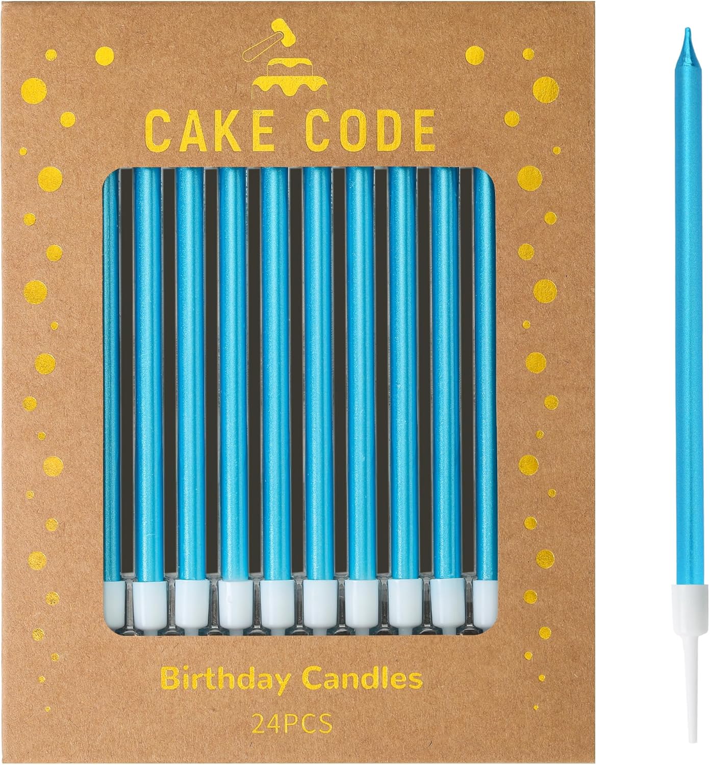 Pink Gold Long Thin Birthday Candles, Cake Candles, Birthday Parties, Wedding Decorations, Party Candles