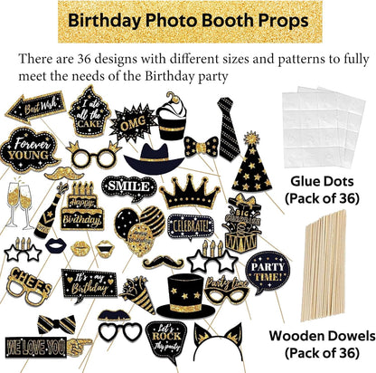 Hawaiian Party Photo Booth Props Kit, 30 PCS Luau Photo Booth Props with Large Inflatable Selfie Picture Frame for Hawaiian Tropical Tiki Summer Pool Party Supplies