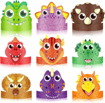Gersoniel 24 Pcs Party Hats for Kids Paper Headbands Crown for Boys Girls, Birthday Party Decoration Favors
