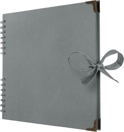 Bstorify Scrapbook Album 60 Pages (8 x 8 Inch) Brown Thick 200gsm Kraft Paper, Photo Album Scrapbook, Memory Book - Ideal for Your Scrapbooking Albums Art & Craft Projects