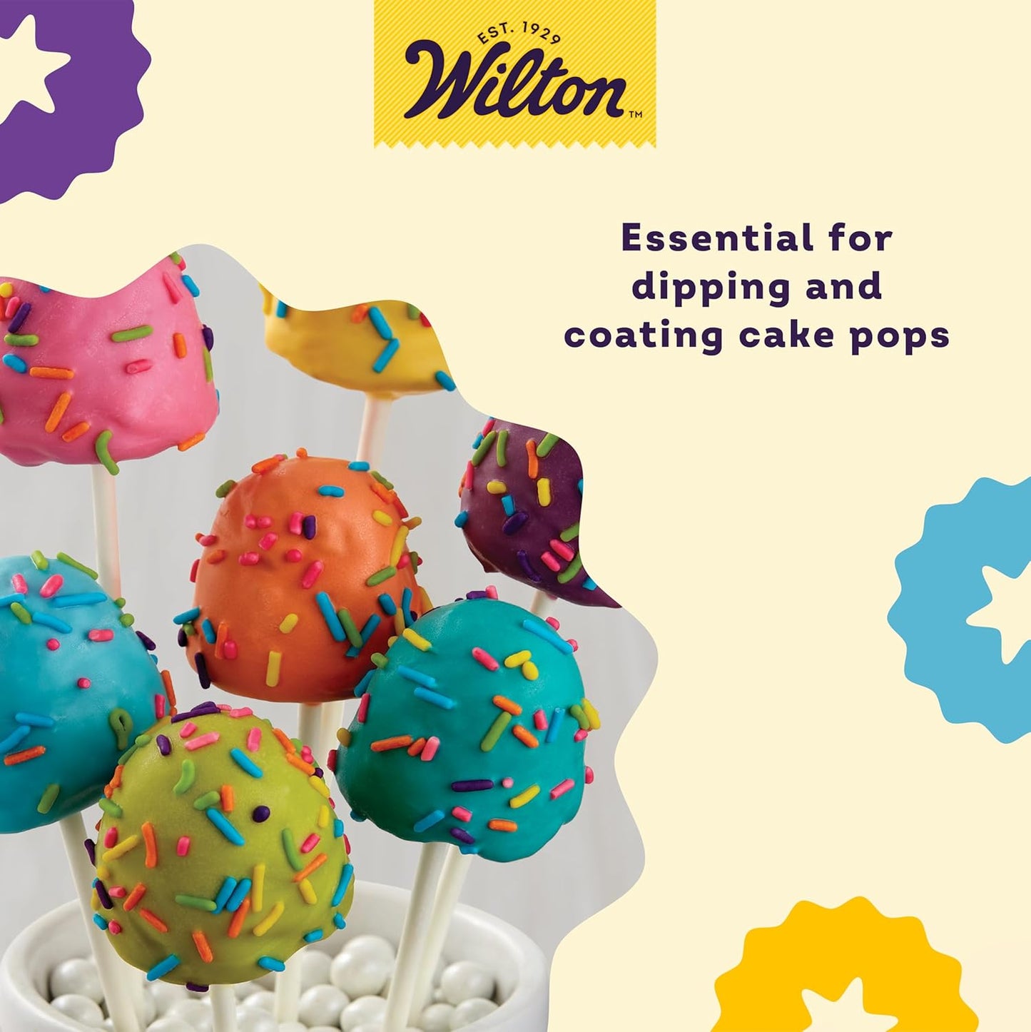 Wilton White Treat Sticks - Paper Sticks for Cake Pops, Lollipops & More - Baking Essentials - Candy Crafting Tools - 4-Inch - 150 Count