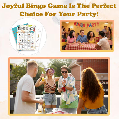 Book Bingo Game, Reading Party Bingo Cards Set, Read Themed Party Games Supplies for Book Lovers, Adults Family Friends Holiday Activities Favors Decorations for 24 Player, 01