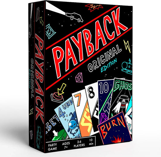 PAYBACK Original Edition – Fun Family Card Games with Betrayal, Strategy & Chaos for Teens & Adults, Fast-paced Party & Travel Game Night Favorite, Ideal for Teens, Friends & Families