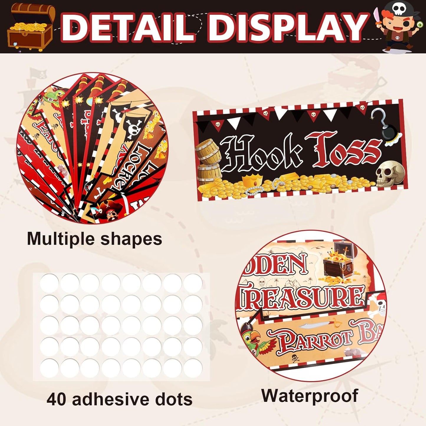 20 Pcs Luau Party Decorations Welcome Sign Summer Hawaiian Directional Signs Tropical Hawaiian Themed Birthday Decorations Luau Tiki Party Supplies with 2 Sheet Letter Stickers