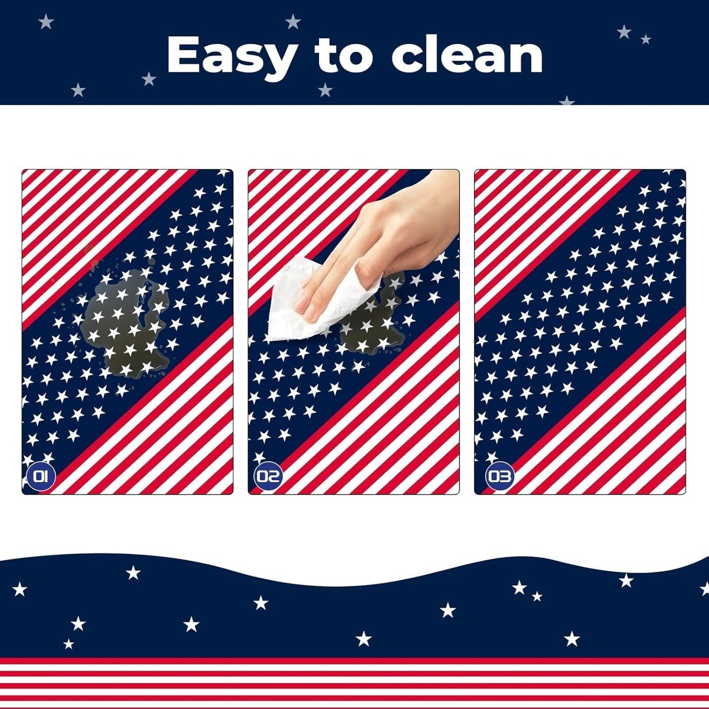 Childom 1 Pack Fourth of July Coloring Tablecloth for Kids,4th of July Crafts for Kids 30"x72" Giant Coloring Poster Table Cloth,Large Paper Poster Crafts Party Activities,4th of July Paper Tablecloth