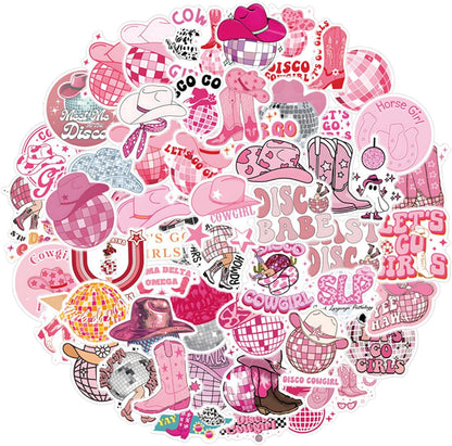 QTL Neon Stickers for Teens & Students Prizes, Waterproof Vinyl Party Favor Stickers, School Rewards, Water Bottle and Laptop, 50PCS - Colors B