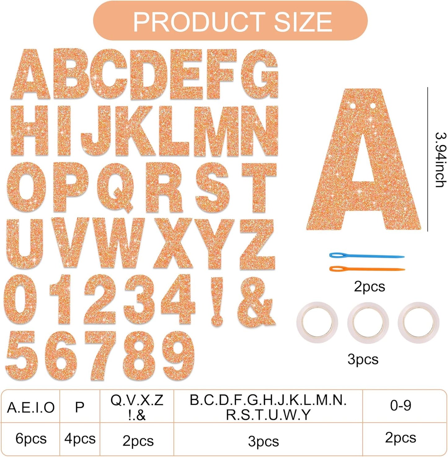 BEISHIDA 116 PCS A-Z DIY Letter Banner Kit Make Your Own Banner Including 111 Letters and Numbers 3 Rope and 2 Threading Device,Customized for Birthday Graduation Wedding Decor Black