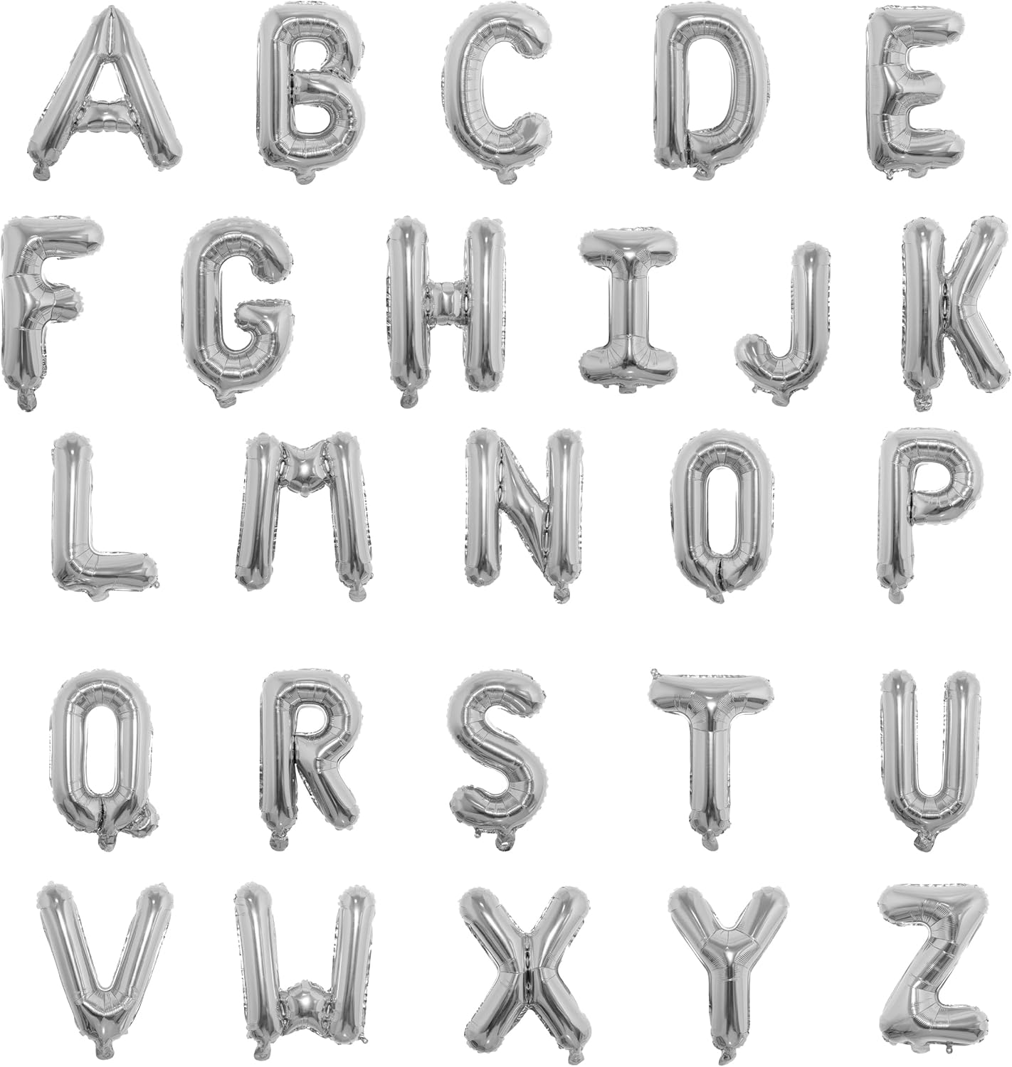 16 Inch Foil Mylar Balloons 26pcs Letters Balloons A-Z (Blue)