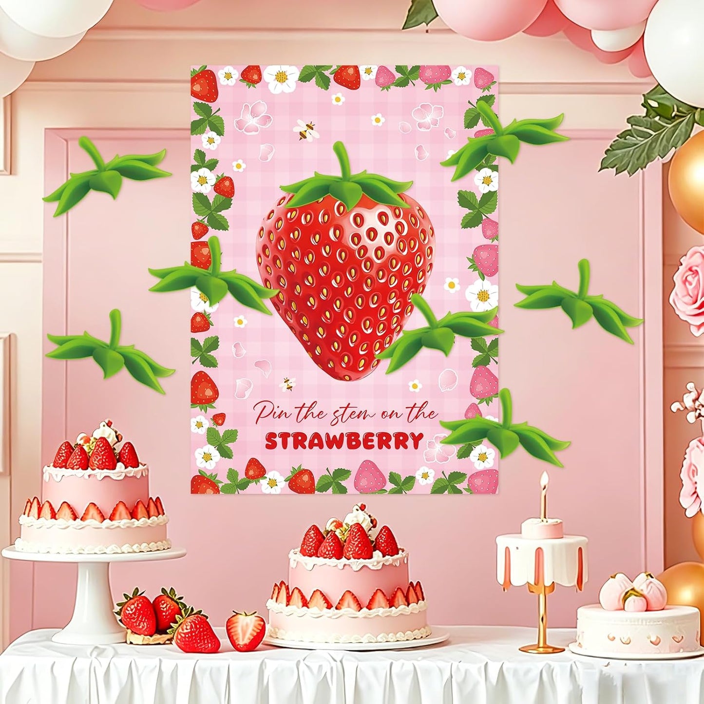 Pin The Crown on The Princess Party Games for Girls Princess Birthday Party with 24 Pcs Crowns, Large Princess Poster for Kids Girls Princess Birthday Party Princess Tea Party Decorations