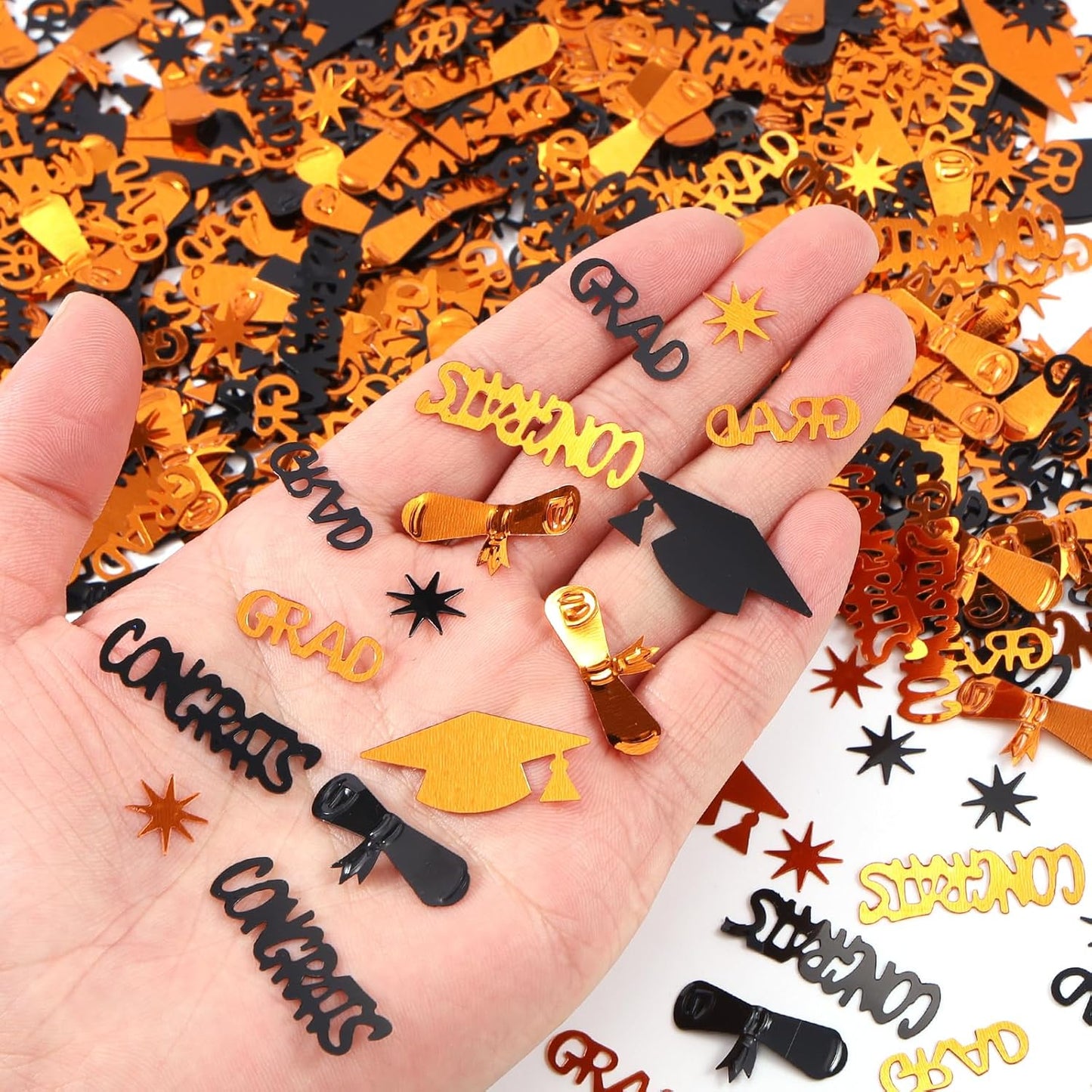 Silver and Blue Graduation Confetti 2026, 1000 Pcs Class of 2026 Table Centerpiece Grad Confetti for 2026 Graduation Party Decorations Supplies