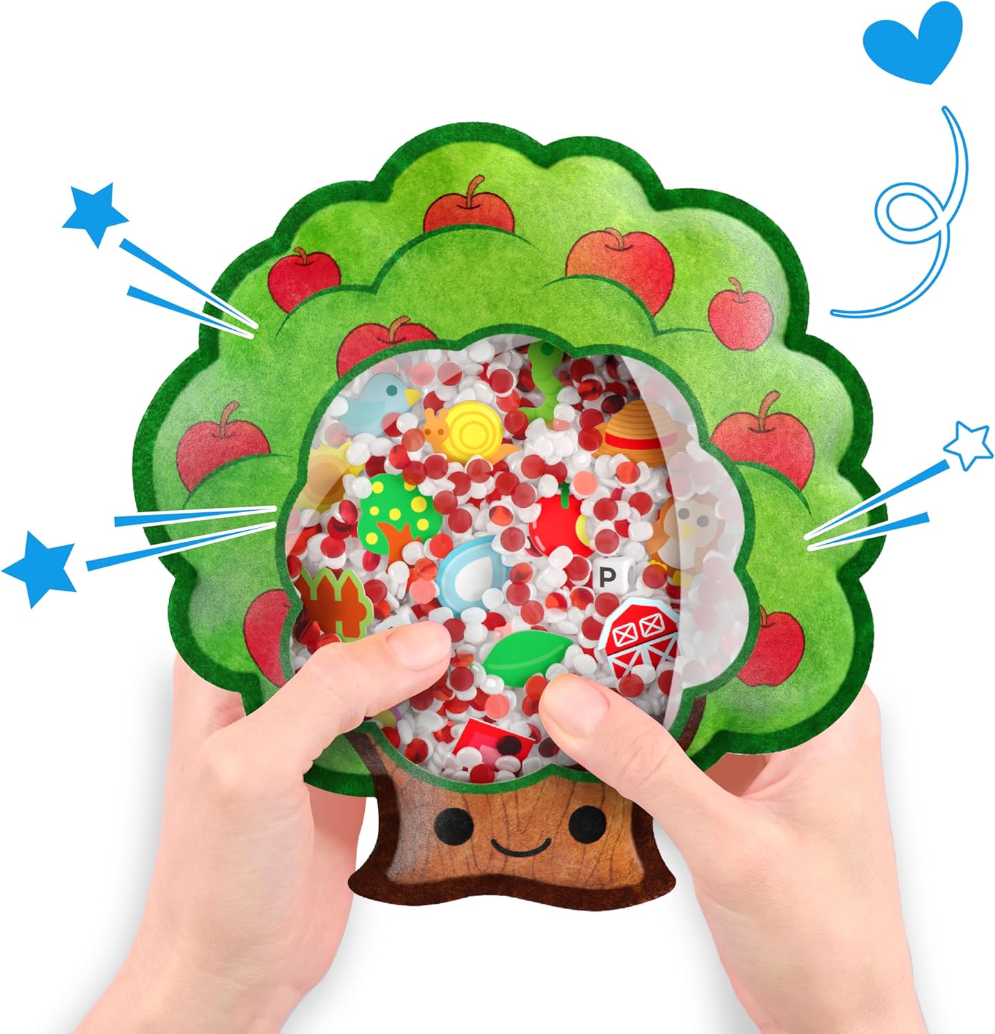 Vango BIZYBOO - The Original Seek & Find Plush - Hidden Object Search Problem Solving Educational Matching Game for Kids 2 and Up (Chill Bill)