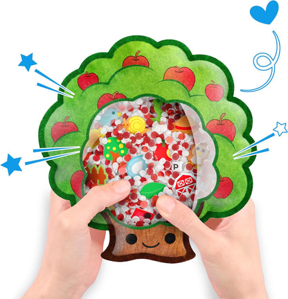 Vango BIZYBOO - The Original Seek & Find Plush - Hidden Object Search Problem Solving Educational Matching Game for Kids 2 and Up (Chill Bill)