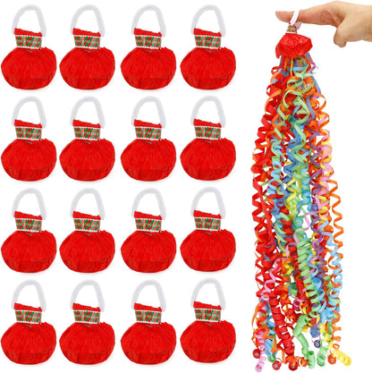 No Mess Streamers,16 Pack Hand Throw Streamers Colorful Party Streamer Poppers No Mess Confetti Poppers Party Poppers for Graduation Birthday Wedding Retirement Celebrations Baby Shower Party Favors
