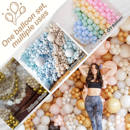 Gold Quick Link Balloons, 60PCS Linking for Balloon Wall Arch Chains, 6inch Linkable for Wedding Birthday Baby Shower Engagement Graduation Party Decorations