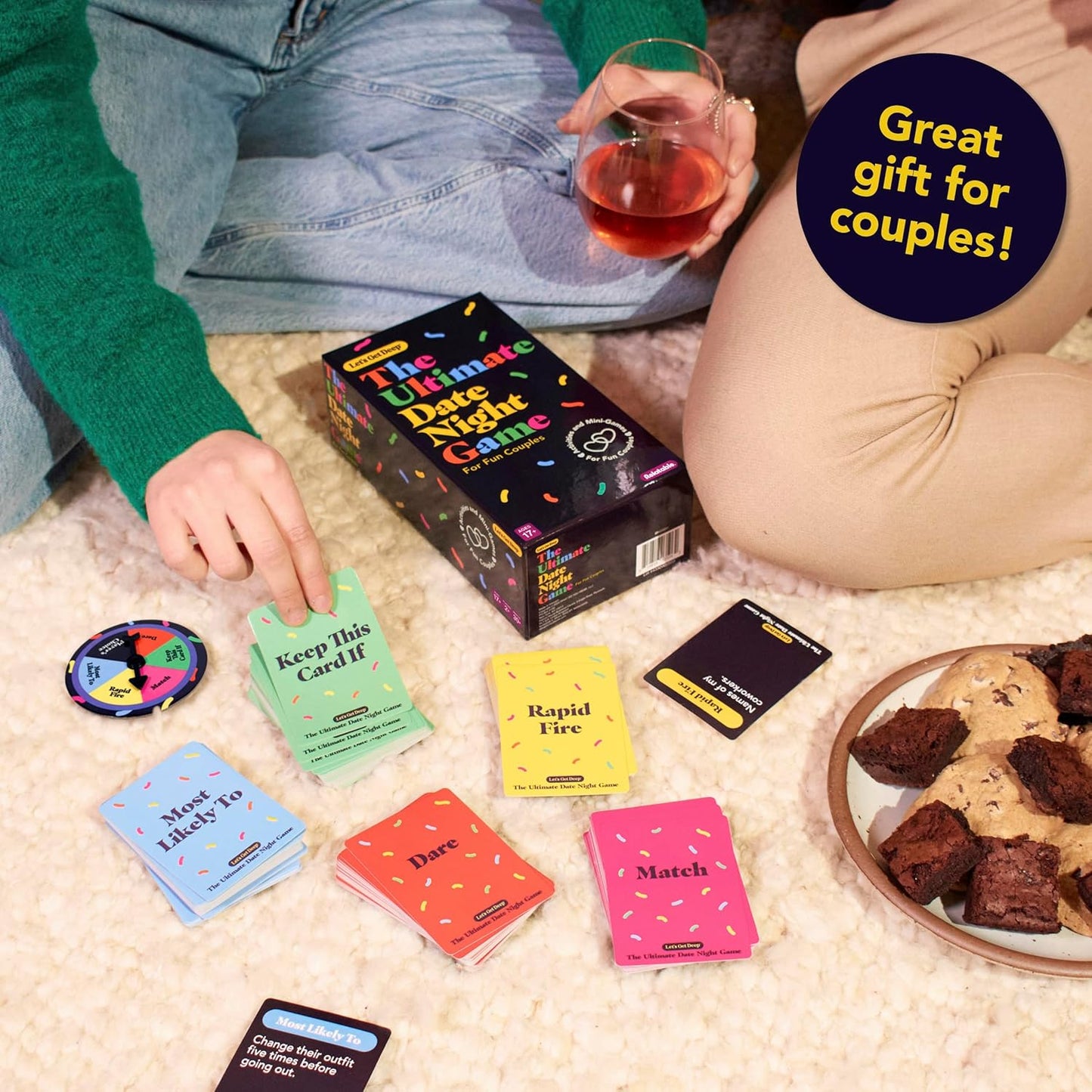 Let's Get Deep: Friends Edition by Relatable, Fun Group Card Game, Easy Adult Game for Game Night, Perfect for Party Games with Friends, Includes 400 Question Cards, Three Increasingly Personal Levels