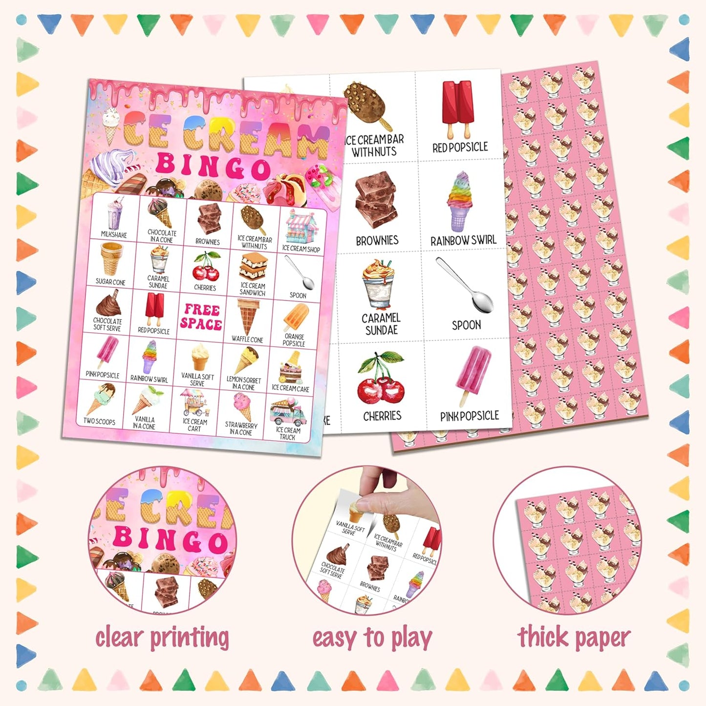 Strawberry Bingo Game, Summer Berry Party Bingo Cards for Adults, Strawberry Parties Supplies, Fruit Themed Birthday Party Favors for 24 Players, 06