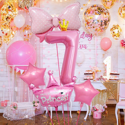 Dinosaur 5th Birthday Decorations, Dinosaur Birthday Party Decorations with Giant Inflatable Dinosaur Balloons 40 Inch Helium Foil Mylar Number 5 Balloons for Dinosaur Theme Birthday Party Decorations