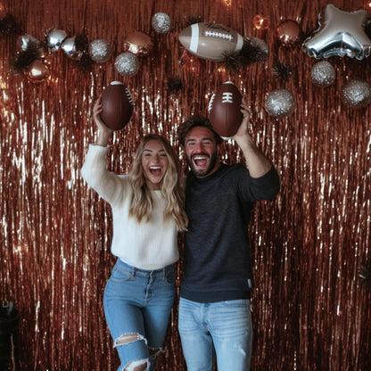 PartyWoo Silver Streamers 3pcs Tinsel Backdrop 8.2FT Metallic Tinsel Foil Fringe Streamer Curtains Party Photo Booth Backdrop for Graduation Baby Shower Bachelorette Wedding Disco Party Decorations