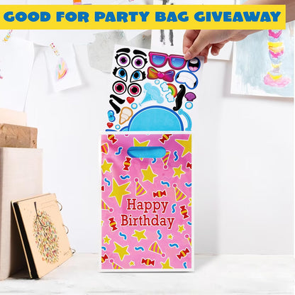 JOYIN 24 Sheets 9"x6" Make a face Stickers for Kids, Make Your Own Stickers with Unicorn, Dinosaur, Sea and Safari Animals, Party Favors Kids Crafts, Goodie Bags Stuffers Classroom Activities