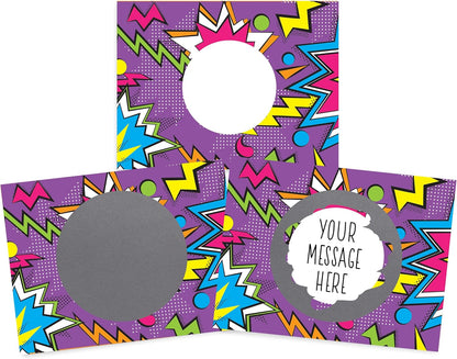 My Scratch Offs - Customizable Scratch-Off Cards Graffiti Design for Prizes, Classroom Rewards & Teacher Supplies, 50 Pack