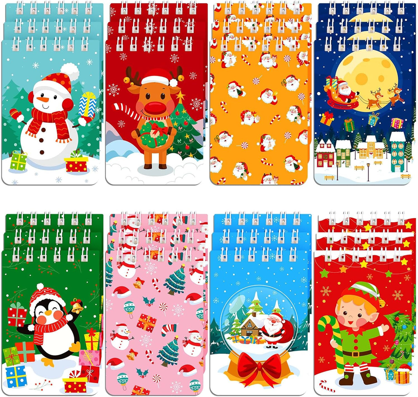MARFOREVER 24 Pack Mini Animal Notepads Cat Dog Themed Party Favors Cat Dog Mini Spiral Notepads Pet Kitty Gifts for Birthday Teacher Students Reward School Classroom Supplies Goodie Bags Stuffers