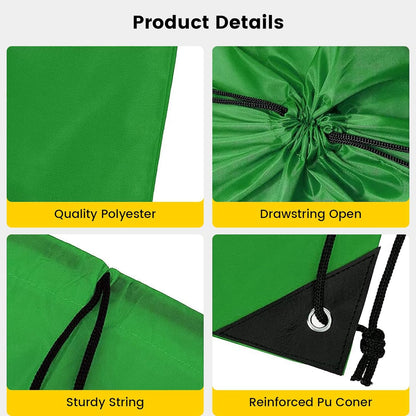 Vorspack 10 Pcs Drawstring Bags Bulk - Drawstring Backpack Draw String Back Bag for Gift, DIY, Party, Gym, Trip - 10 Colors