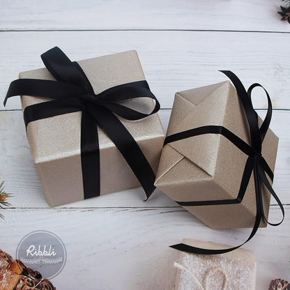 Ribbli Double Faced White Satin Ribbon,3/8” x Continuous 25 Yards,Fabric Ribbon use for Bows Bouquet,Gift Wrapping,Floral Arrangement