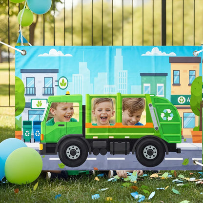 Serencatcher Engineer Party Decorations Photo Prop Backdrop 5x3.3ft Engineer Theme Cutout Backdrop Photo Booth Props Face in Hole Background Banner for Birthday Baby Shower Party Supplies Selfie Frame