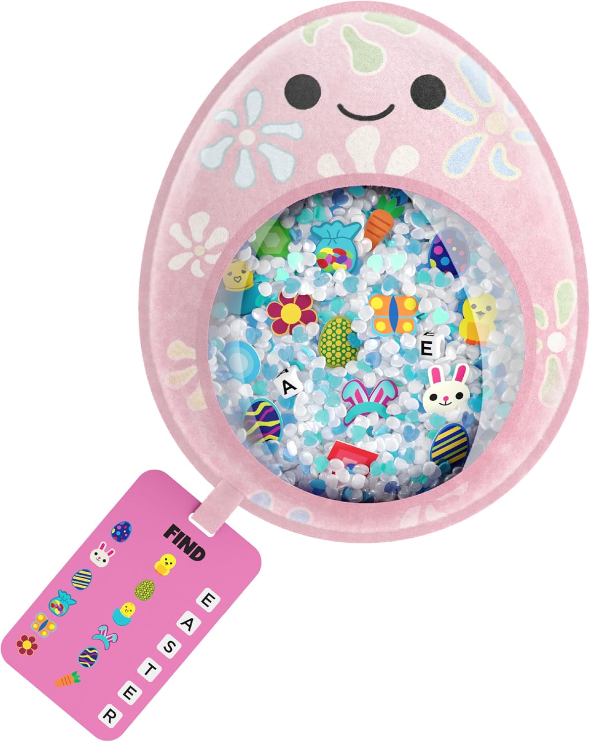 Vango BIZYBOO Easter Egg Busy Bag Scavenger Hunt - Hidden Object Search Sensory Matching Game for Kids 2 and Up (Blue)