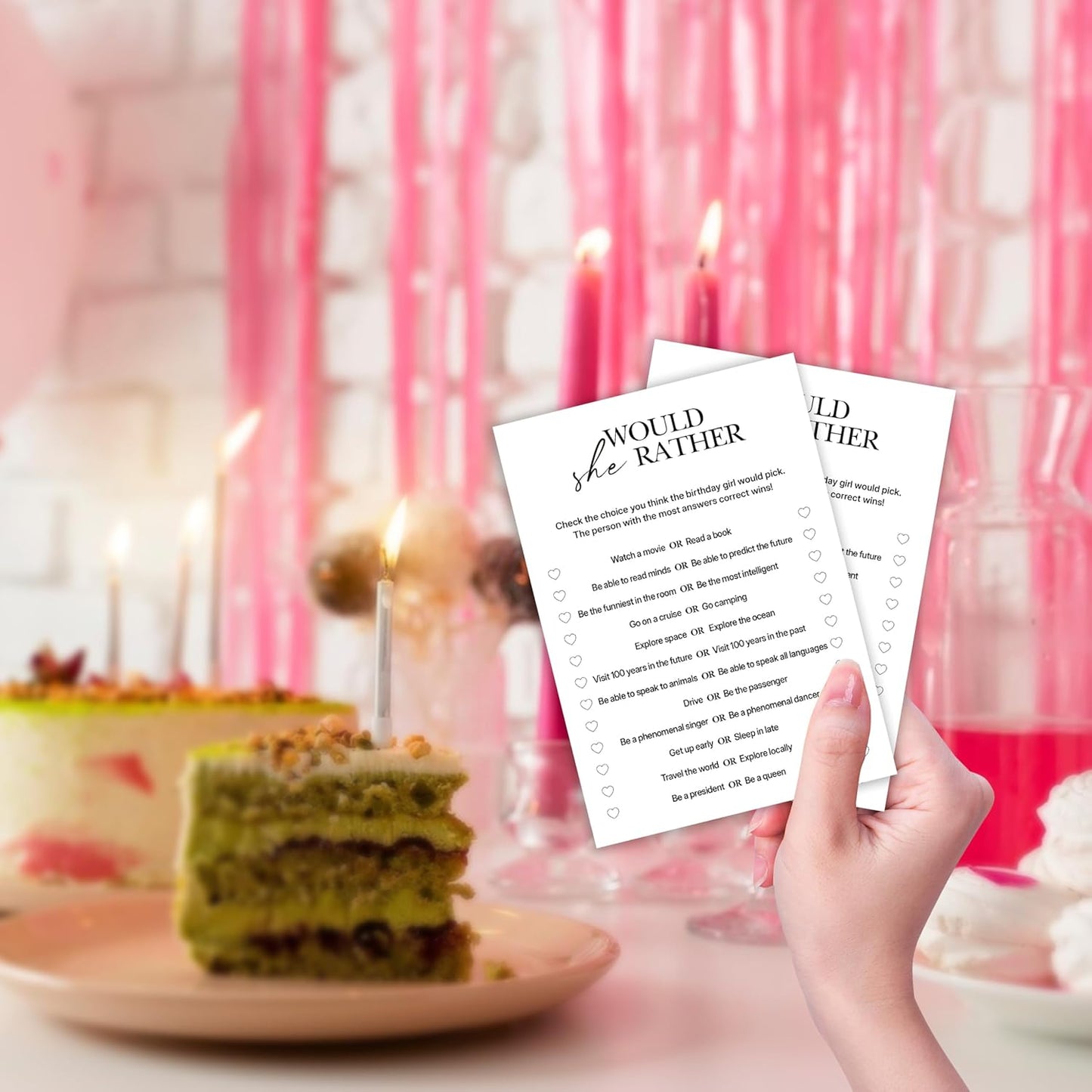Birthday Party Games, My Favorite Memory, 25 Pcs Card Set for Guests, Fun Birthday Game for Teen Adults – A06