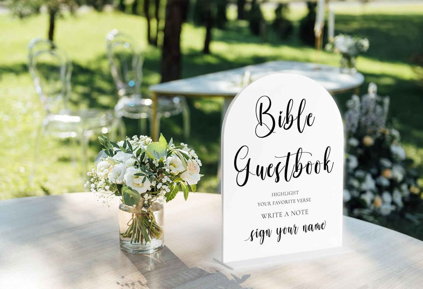 Audio Guest Book Sign, White Arch Acrylic Wedding Sign, Audio Guest Book Wedding Phone, Bridal Shower Decor, Engagement Party Decor, Centerpiece Table Decorations Party for Bride and Groom-14