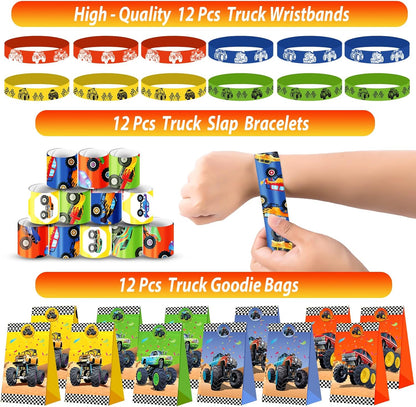 PLOUGVI 232PCS Construction Birthday Party Supplies Decorations Favors, Construction Theme Toys for Goodie Bag Stuffer, Pinata Filler Gifts