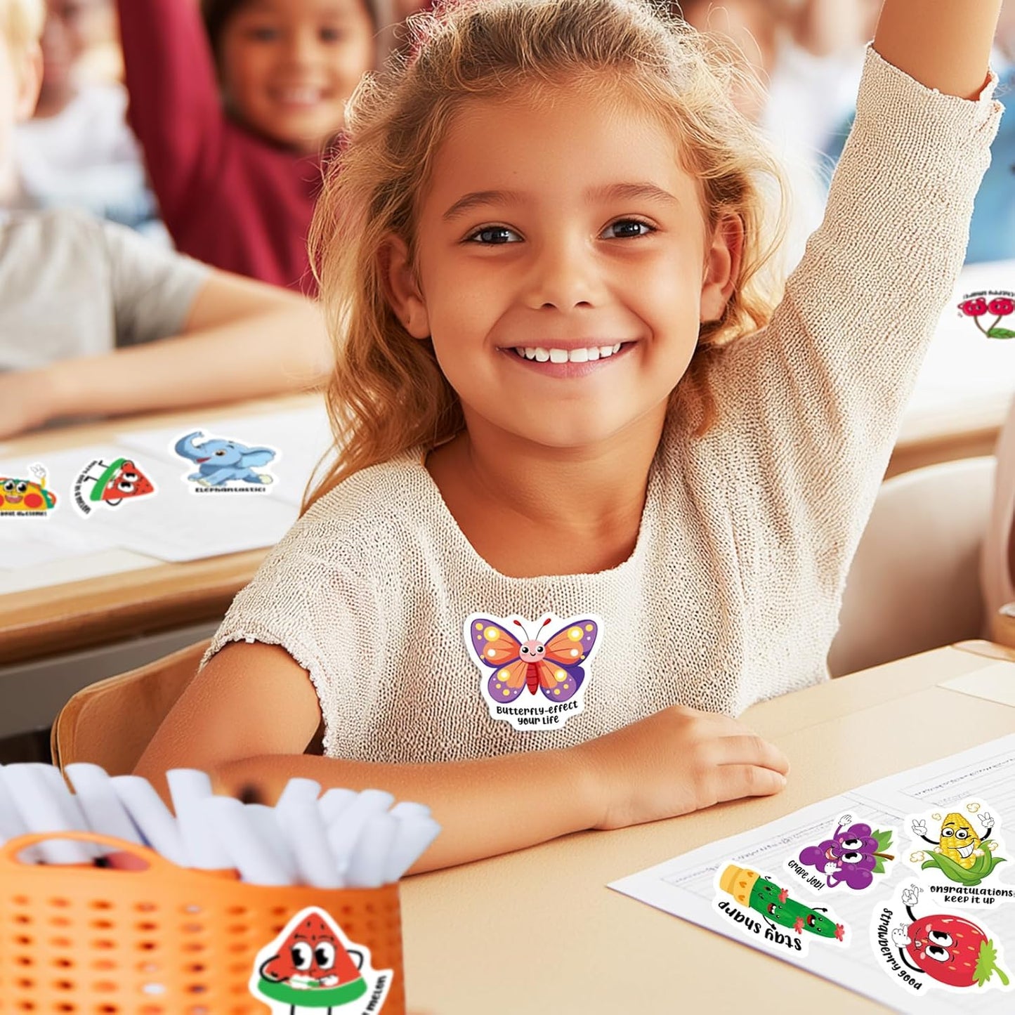 200pcs Student Reward Fun Sticker Store, Motivational Bulk Stickers for Kids Classroom, Teacher Prizes for Students