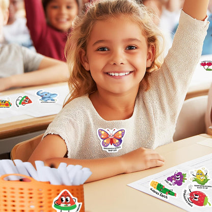 200pcs Student Reward Fun Sticker Store, Motivational Bulk Stickers for Kids Classroom, Teacher Prizes for Students