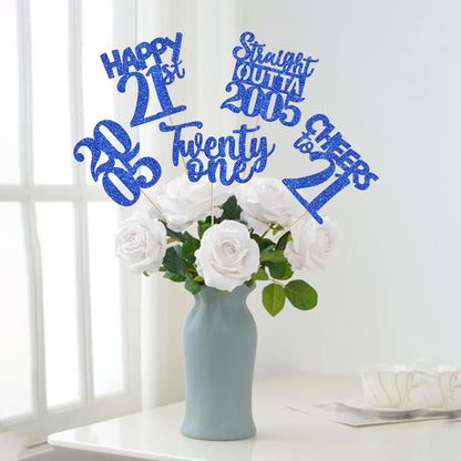 15 PCS 50th Birthday Centerpiece Sticks Fifty Happy 50th Straight Outta 1976 Table Flower Centerpieces Sticks Cheers to 50 Floral Decorations for 50th Birthday Party Centerpieces Supplies Black