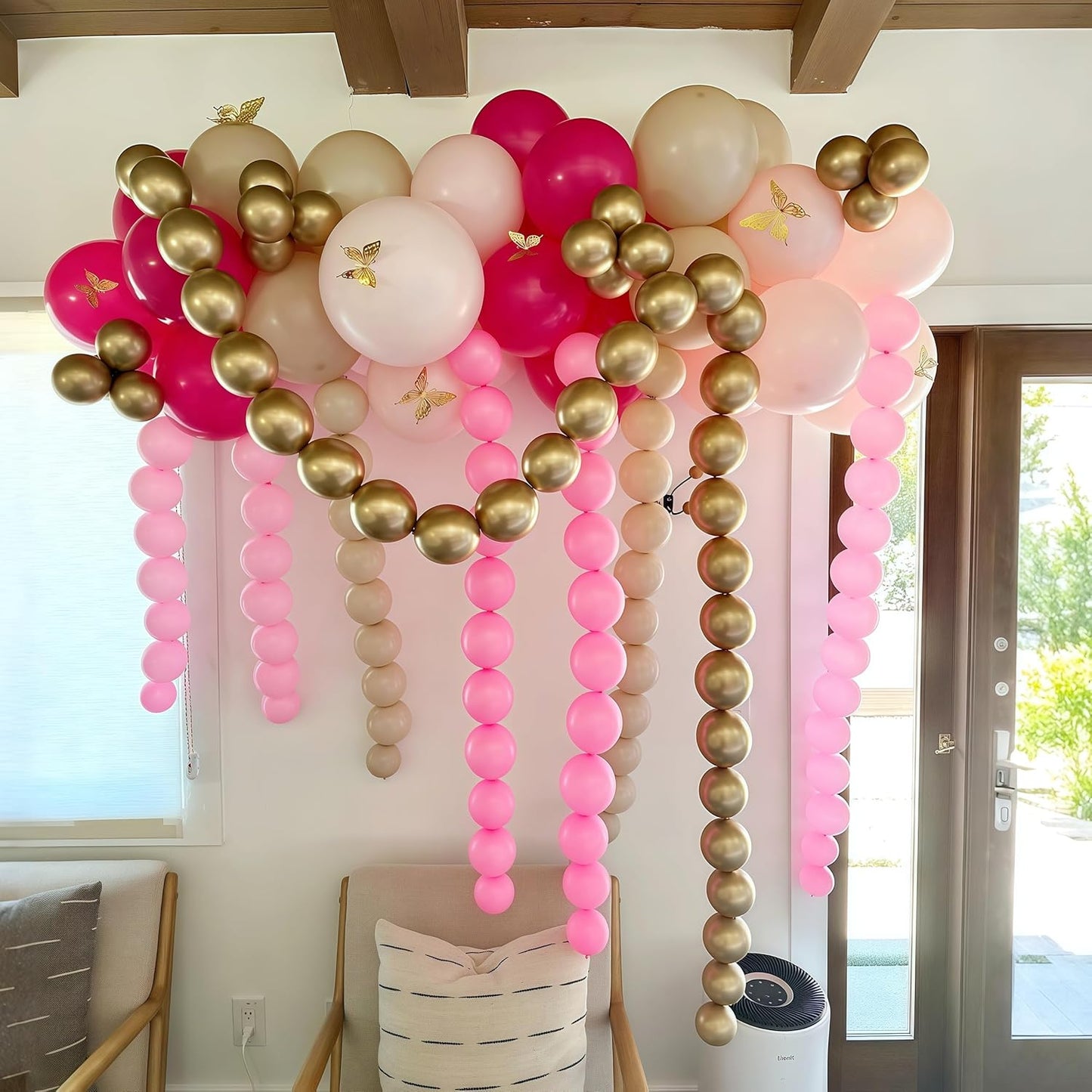 Gold Quick Link Balloons, 60PCS Linking for Balloon Wall Arch Chains, 6inch Linkable for Wedding Birthday Baby Shower Engagement Graduation Party Decorations