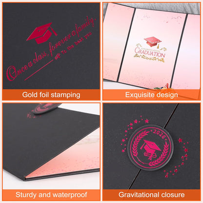 Graduation Guest Book 2026 Graduation Party Decorations Class of 2026 Graduation Sign in Book Signature Board Keepsake Grad Party Supplies College High School Graduation Gift Card Book (Blue)