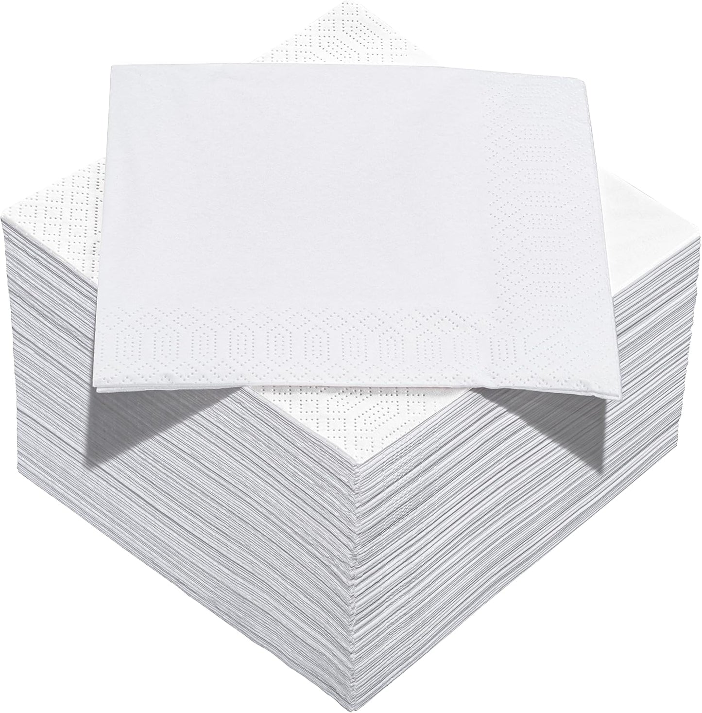 Black Beverage Napkins (300 Count) 2-Ply Disposable Cocktail Napkins for Bar, Weddings, Parties, Events, Premium Quality and EU Made