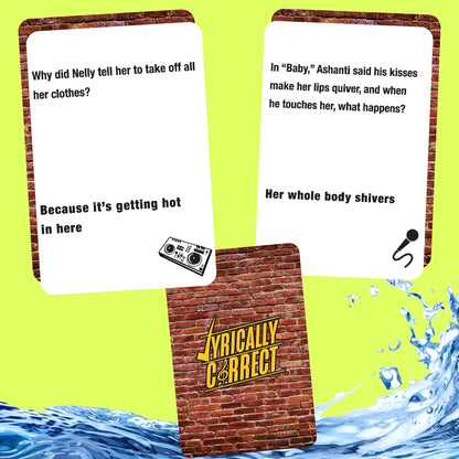 Lyrically Correct '90s & 2000s Music Trivia Card Game - Hip Hop and R&B Edition - Finish the Lyrics Challenge, Fun for Adults, Party or Family Night